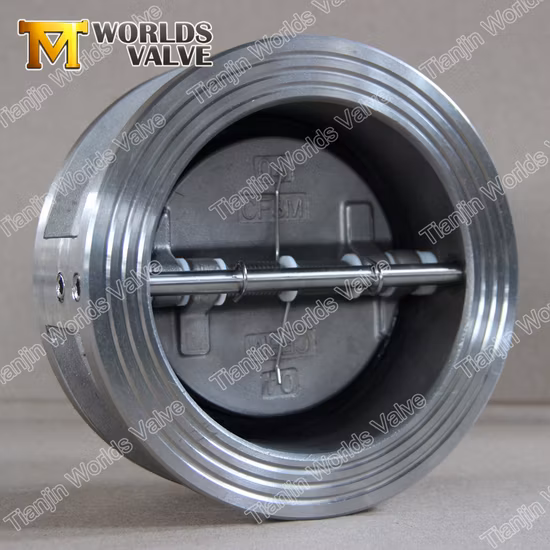 API594/ISO5752 Ductile Cast Iron Wafer Type Dual Plate Double Door Check Valves Non Reture Valve
